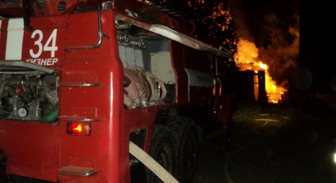 В Удмуртии три человека погибли во время пожара